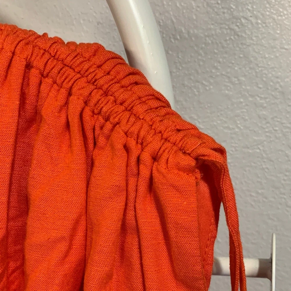 Sincerely Jules Vibrant Orange‎ Midi Dress